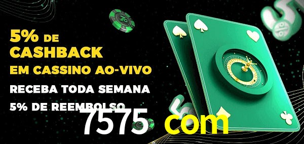 Promoções do cassino ao Vivo 7575 com